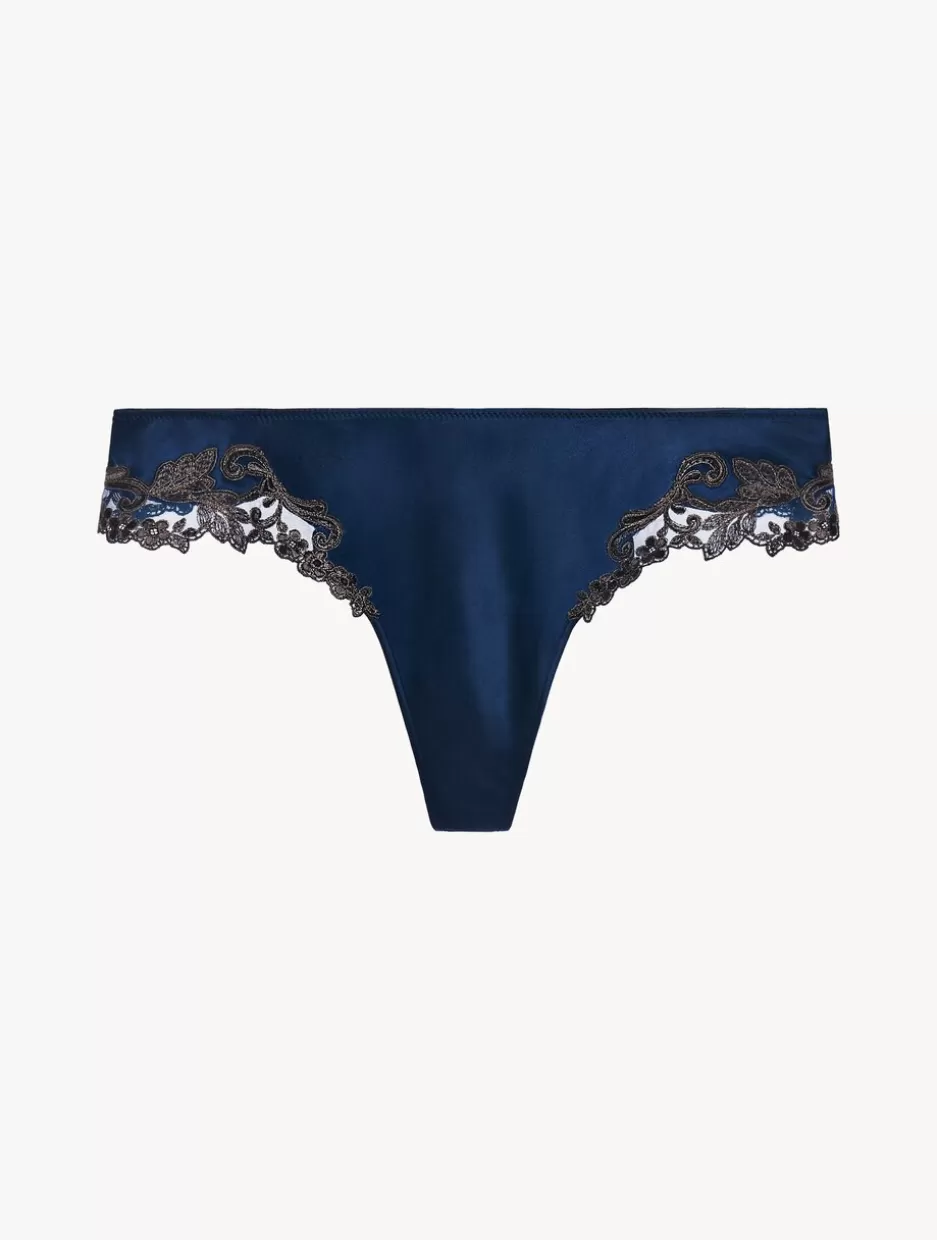 blue_silk_satin_gstring_with_frastaglio_10317.webp G string & Thong-La Perla Blue Silk Satin G-string With Frastaglio DarkBlue