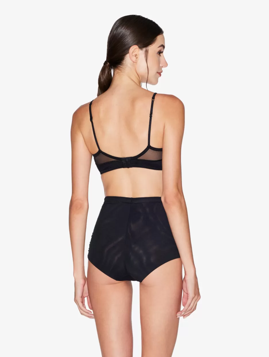highwaisted_briefs_in_black_stretch_tulle_10469.webp High-waist | Shapewear-La Perla High-waisted Briefs In Stretch Tulle Black